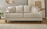 Sofa Adelina in beige Landhaus Couch 3,5-Sitzer 230 cm