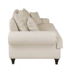 Sofa Adelina in beige Landhaus Couch 3-Sitzer 200 cm