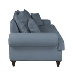 Sofa Adelina in blau Landhaus Couch 3-Sitzer 200 cm