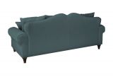 Sofa Adelina in blaugrn Landhaus Couch 3,5-Sitzer 230 cm