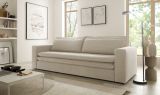 Schlafsofa Pesaro in beige Cord Sofa 3-Sitzer mit Bettfunktion 244 cm