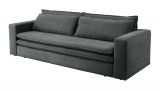 Schlafsofa Pesaro in grau Cord Sofa 3-Sitzer mit Bettfunktion 244 cm