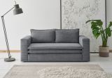 Sofa Pesaro in grau Cord Couch 2-Sitzer 180 cm