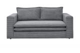 Sofa Pesaro in grau Cord Couch 2-Sitzer 180 cm
