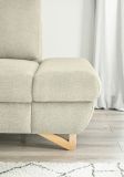 Ecksofa Skalm in beige Struktur-Stoff Wohnzimmer Sofa