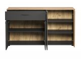 Sideboard Esteban in grau und Evoke Eiche Kommode 150 cm