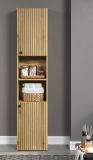 Badezimmer Hochschrank Bliss in Evoke Eiche Badschrank 40 x 186 cm