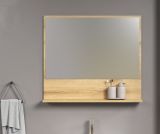Badezimmer Spiegel Bliss in Evoke Eiche Badspiegel mit Ablage 80 cm