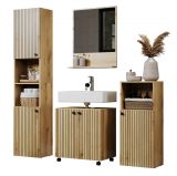 Badm�bel Set Bliss in Evoke Eiche Badkombination 4-teilig 160 x 190 cm
