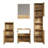 Badm�bel Set Bliss in Evoke Eiche Badkombination 4-teilig 160 x 190 cm
