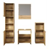 Badm�bel Set Bliss in Evoke Eiche Badkombination 4-teilig 160 x 190 cm