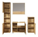 Badm�bel Set Bliss in Evoke Eiche Badkombination 4-teilig 180 x 190 cm