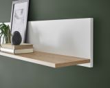 Wandboard Merced in wei matt und Evoke Eiche Wohn- und Esszimmer Wandregal 150 cm