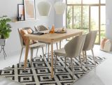 Esstisch Isgard in Scandi Eiche Kchentisch skandinavisch ausziehbar mit Einlegeplatte 140 - 180 x 80 cm