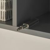 Wohnwand Piano in Thermo Eiche und grau Wohnkombination 4-teilig 380 x 170 cm