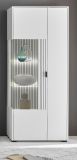 Vitrine Merced in wei� matt Wohn- und Esszimmer Vitrinenschrank 75 x 180 cm