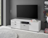 TV-Lowboard Merced in wei matt TV Unterteil 150 x 44 cm