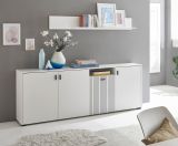 Sideboard Merced in wei matt Wohn- und Esszimmer Kommode 200 cm