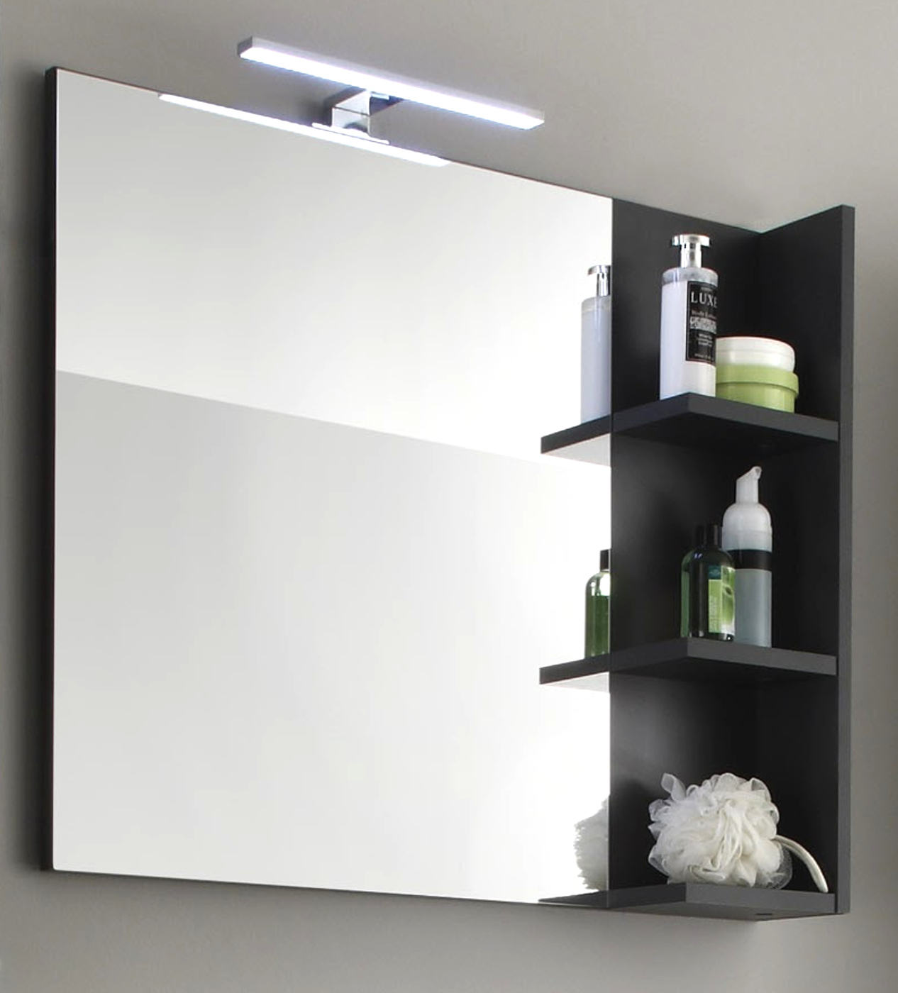 Badspiegel "Beach" grau (80x70 cm) günstig kaufen