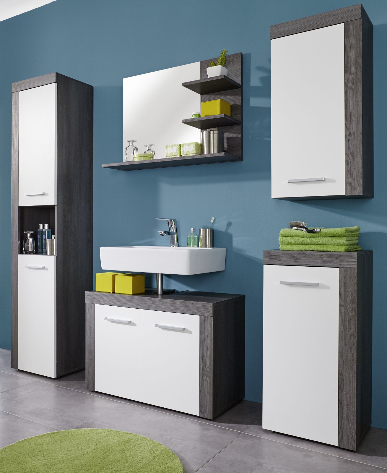 Badmobel Miami Weiss Silber Gunstig Online Kaufen