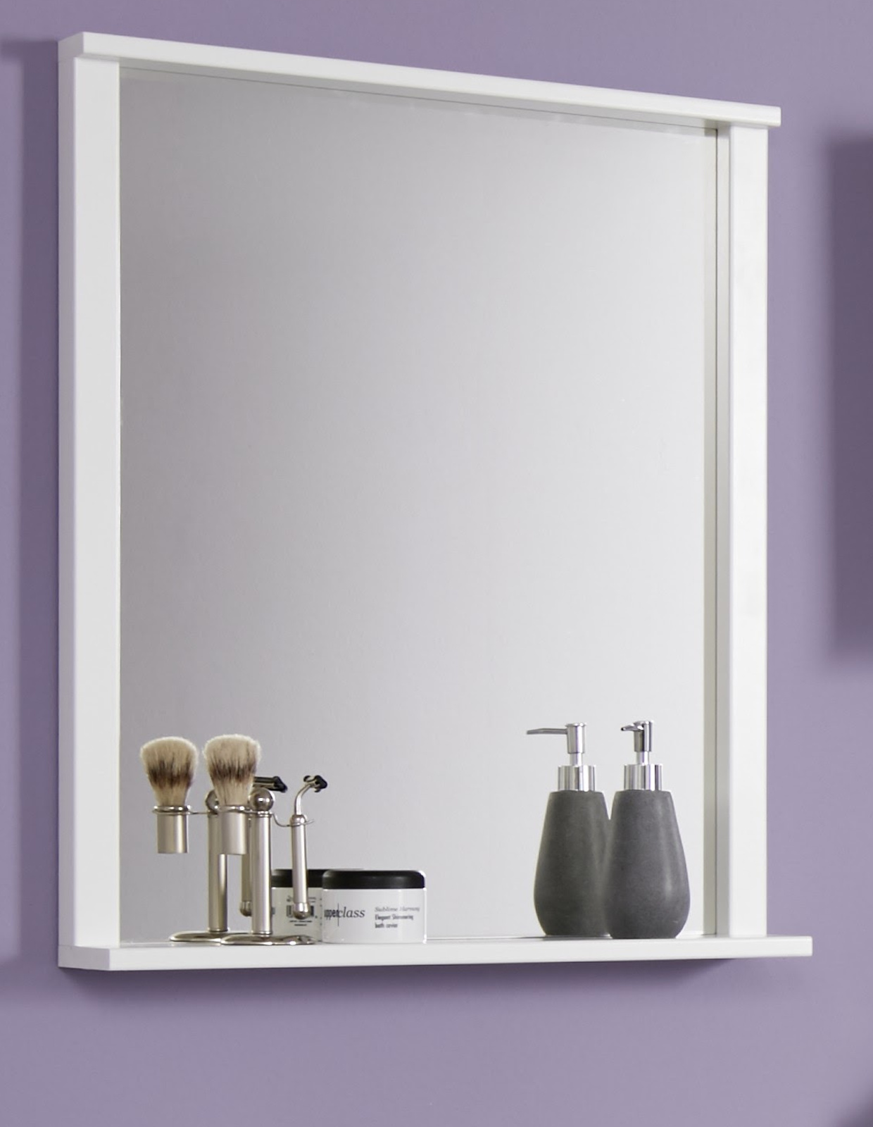 Badezimmer Spiegel Florida weiß 63 cm