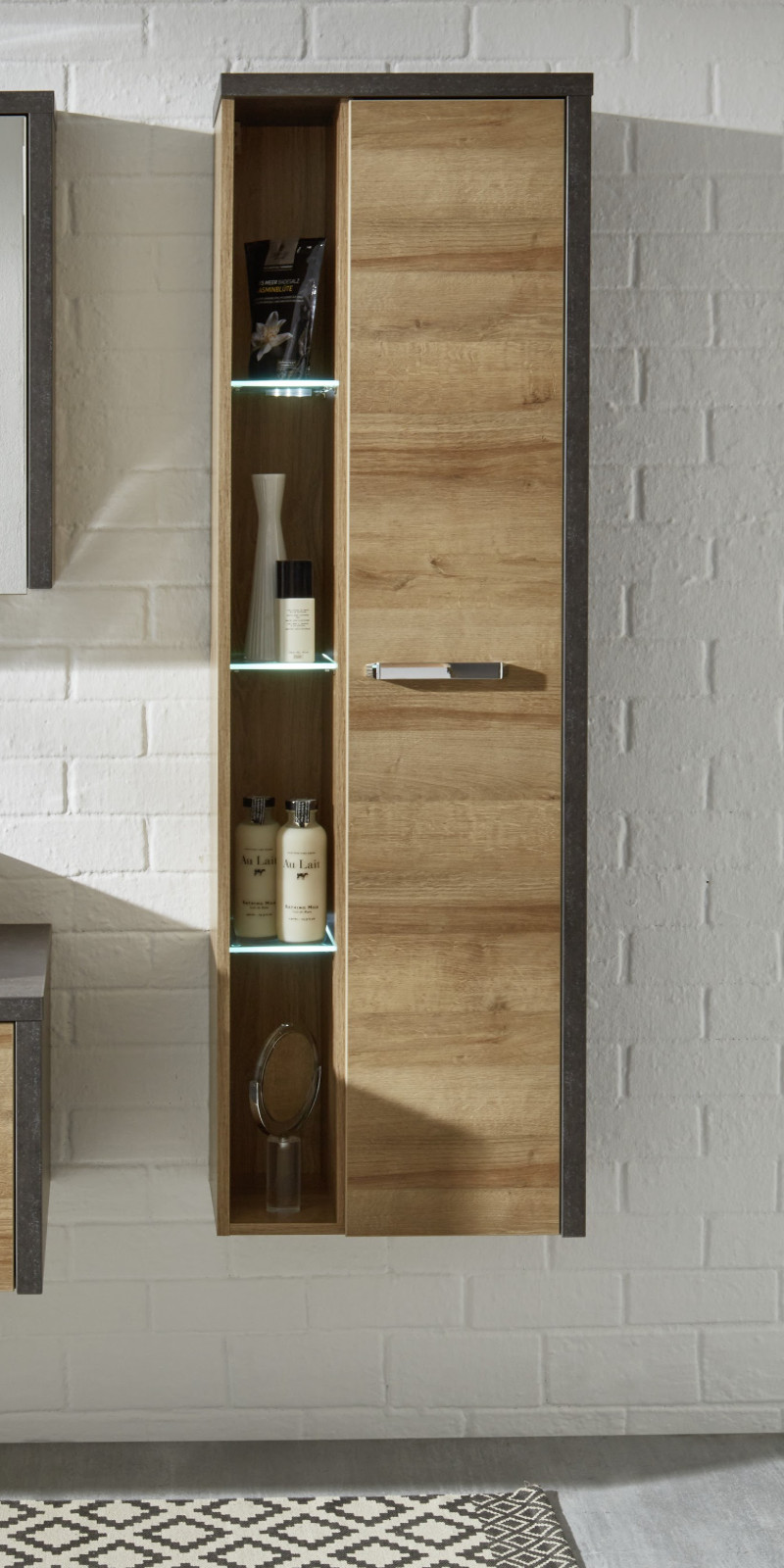 Badezimmer Hangeschrank Bay Eiche