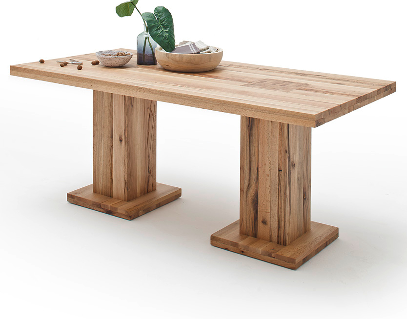 Saulentisch Manchester Eiche Wildeiche Massiv 180 Cm