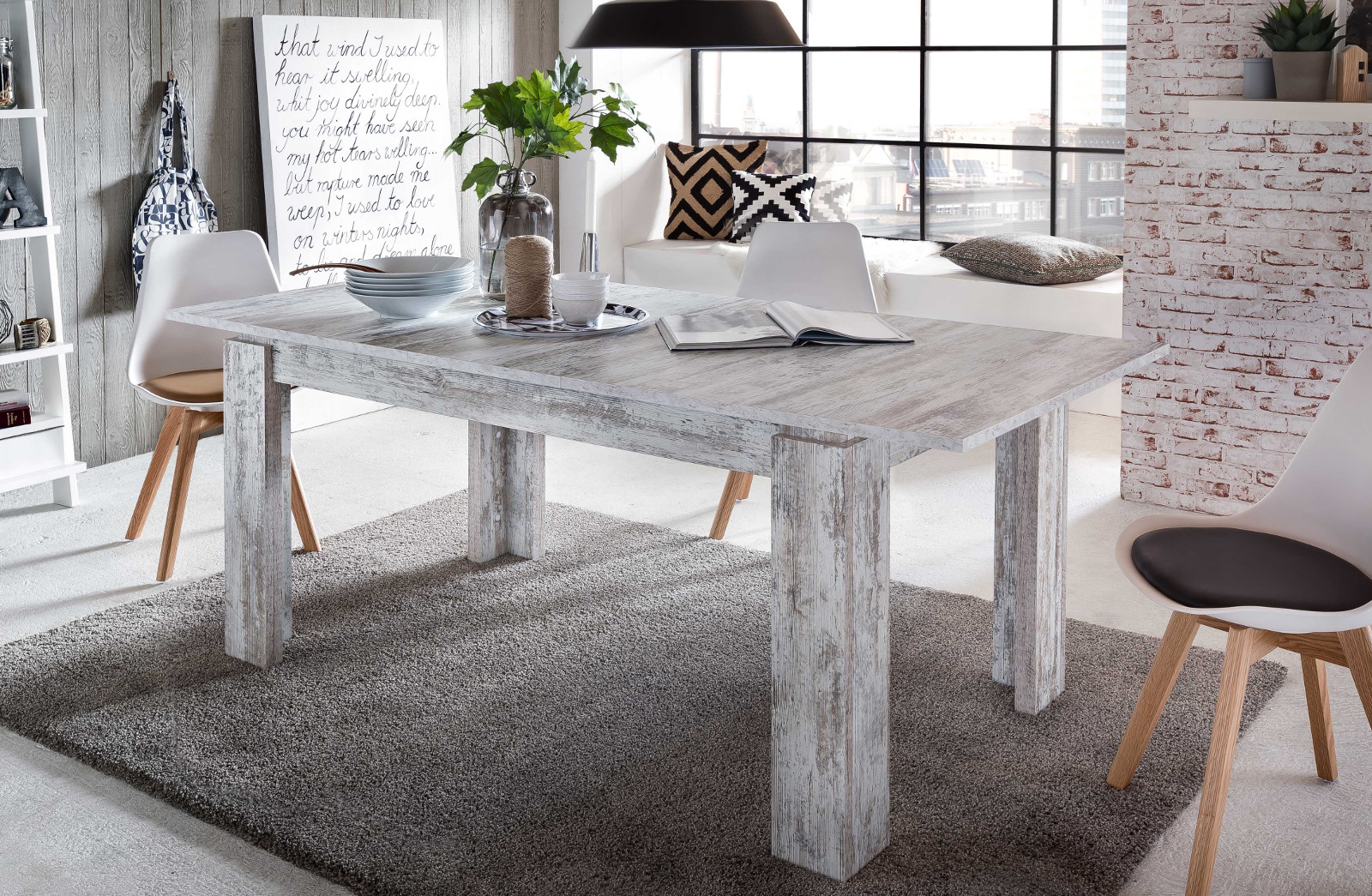 Esszimmer Ausziehtisch River Shabby Chic Vintage