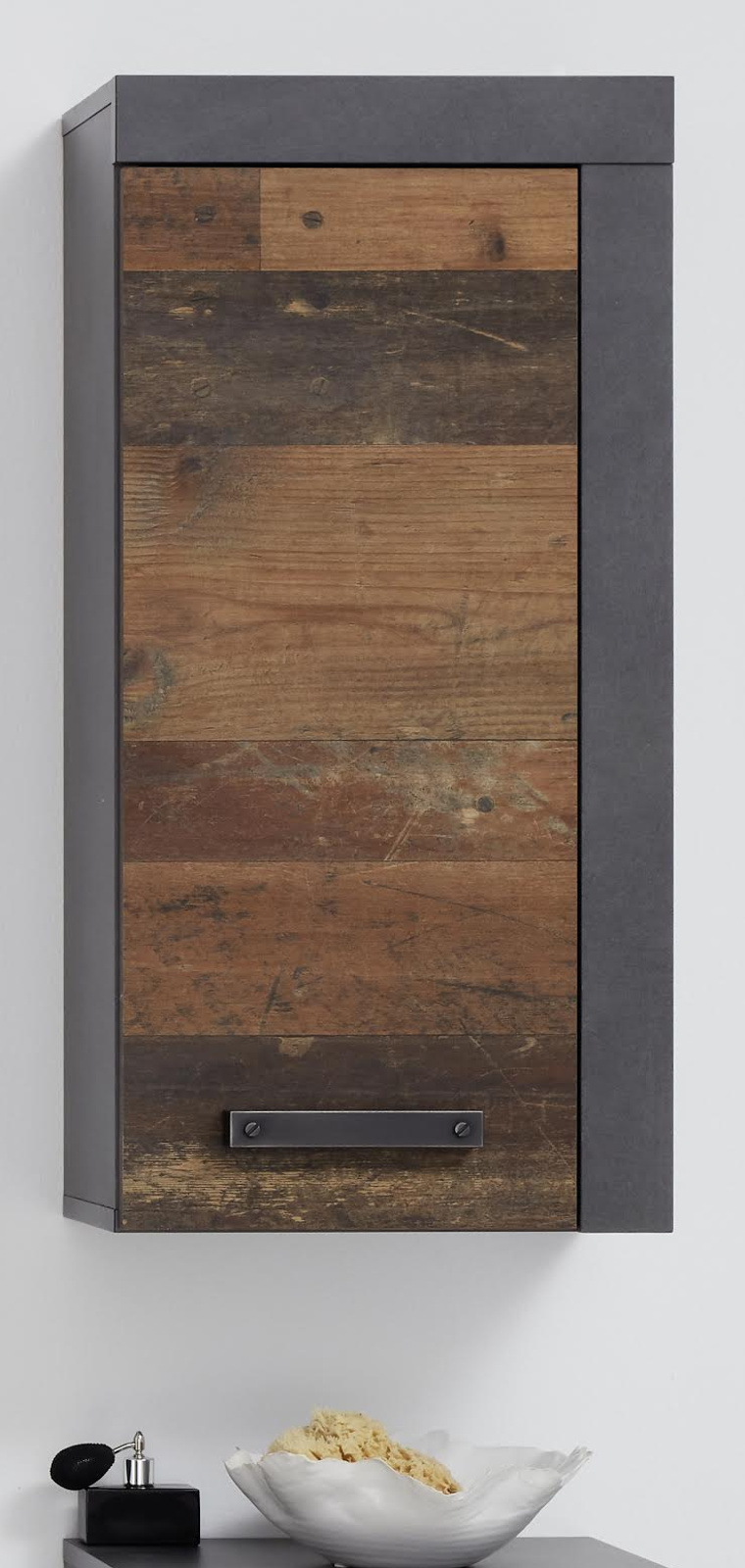 Bad Hängeschrank "Cancun / Indy" Used Wood 36 x 79 cm