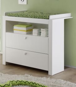 Babyzimmer Wickelkommode Olivia in weiß Babymöbel Wickeltisch 96 x 111 cm Babyzimmer Wickelkommode Olivia in weiß Babymöbel Wickeltisch 96 x 111 cm