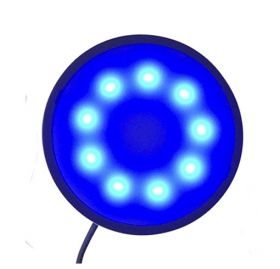 LED Unterbauspot rund Lichtfarbe blau Set mit Trafo und Schalter