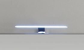 LED Spiegellampe Badlampe Gemo in Chrom für Spiegelschränke mit Schalter-/Steckdosenbox