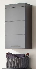 Bad Hängeschrank Amanda in grau Hochglanz Badschrank 37 x 77 cm Bad Hängeschrank Amanda in grau Hochglanz Badschrank 37 x 77 cm