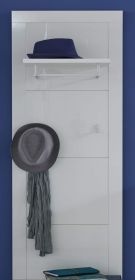 Wandgarderobe Garderobenpaneel Kito in Hochglanz weiß Flurgarderobe 53 x 155 cm Wandgarderobe Garderobenpaneel Kito in Hochglanz weiß Flurgarderobe 53 x 155 cm