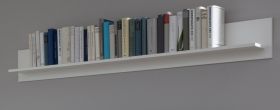 Wandboard Baxter in weiß Landhaus Wandregal 139 x 21 cm Bücherregal Wandboard Baxter in weiß Landhaus Wandregal 139 x 21 cm Bücherregal