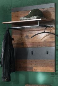 Garderobenpaneel Indy in Used Wood Shabby mit Matera grau 80 x 106 cm Garderobenpaneel Indy in Used Wood Shabby mit Matera grau 80 x 106 cm