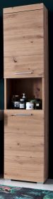 Badezimmer Hochschrank Amanda in Asteiche Badschrank 37 x 190 cm Badezimmer Hochschrank Amanda in Asteiche Badschrank 37 x 190 cm