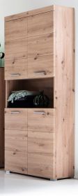 Badezimmer Hochschrank Amanda in Asteiche Badschrank 73 x 190 cm Badezimmer Hochschrank Amanda in Asteiche Badschrank 73 x 190 cm