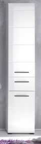 Badezimmer Hochschrank Skin in weiß Hochglanz 30 x 182 cm Badezimmer Hochschrank Skin in weiß Hochglanz 30 x 182 cm