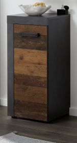 Waschbeckenunterschrank Cancun / Indy  in Old Used Wood und grau (36 x 81 cm) Waschbeckenunterschrank Cancun / Indy  in Old Used Wood und grau (36 x 81 cm)