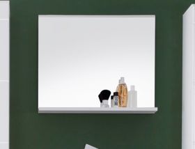 Badezimmer Spiegel Mezzo in weiß mit Ablage 60 x 50 cm