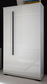 Kommode Design-D in Hochglanz weiß Anrichte 60 x 126 cm Kommode Design-D in Hochglanz weiß Anrichte 60 x 126 cm