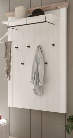 Garderobenpaneel Rovola in Pinie weiß / Oslo Pinie Landhaus Wandgarderobe 107 x 153 cm Garderobenpaneel Rovola in Pinie weiß / Oslo Pinie Landhaus Wandgarderobe 107 x 153 cm