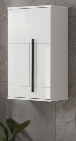 Badezimmer Hängeschrank Design-D in weiß Hochglanz Badschrank hängend 45 x 85 cm Badezimmer Hängeschrank Design-D in weiß Hochglanz Badschrank hängend 45 x 85 cm