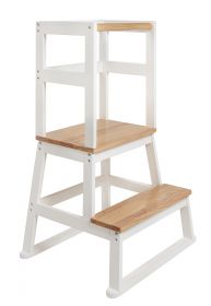 BOMI® Lernturm Swubi in weiß und natur Learning Tower Stehhilfe für Kinder BOMI® Lernturm Swubi in weiß und natur Learning Tower Stehhilfe für Kinder