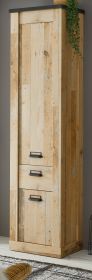 Schuhschrank Stove in Old Style hell und anthrazit Flurschrank 51 x 201 cm Mehrzweckschrank Schuhschrank Stove in Old Style hell und anthrazit Flurschrank 51 x 201 cm Mehrzweckschrank