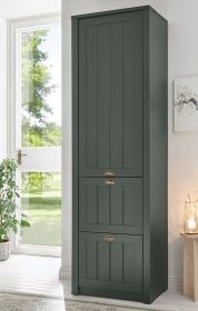 Garderobenschrank Forres in grün Landhausstil Garderobe 60 x 204 cm Garderobenschrank Forres in grün Landhausstil Garderobe 60 x 204 cm