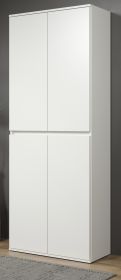 Garderobenschrank Nevada in weiß Schuhschrank 74 x 191 cm Garderobenschrank Nevada in weiß Schuhschrank 74 x 191 cm