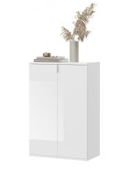 Kommode ProjektX in weiß Hochglanz Mehrzweckschrank 61 x 99 cm Kommode ProjektX in weiß Hochglanz Mehrzweckschrank 61 x 99 cm