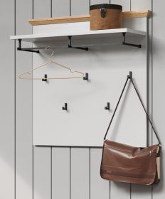 Garderobenpaneel Landside in grau und Eiche Artisan Landhaus Wandgarderobe 91 x 106 cm Garderobenpaneel Landside in grau und Eiche Artisan Landhaus Wandgarderobe 91 x 106 cm